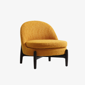 Fauteuil moderne en polaire Teddy, chaise longue rembourrée avec dossier