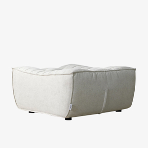 Pouf carré minimaliste gaufré, chaise Ottoman, meubles de salon blanc