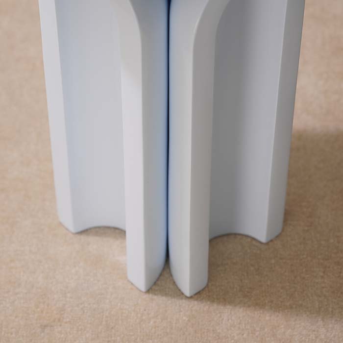 Luxury Sky Blue Unique Design Fiberglass Side Table / Nightstand