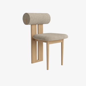 Chaise de salle à manger en cuir minimaliste moderne