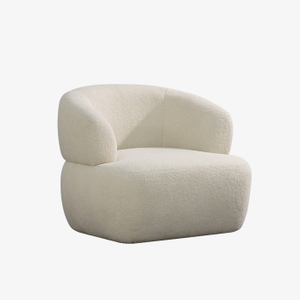 Fauteuil de salon moderne Teddy Boucle, canapé simple paresseux