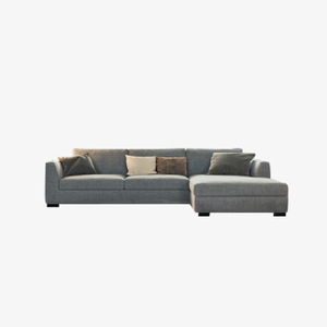 Canapé sectionnel gris de luxe