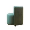 Modern Velvet Curved Back Single Lounge Chair Armchair