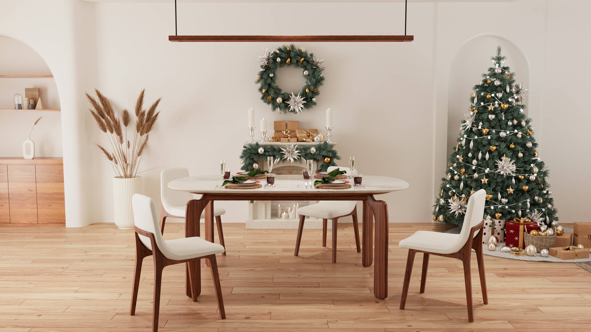 Table en marbre pour salle à manger