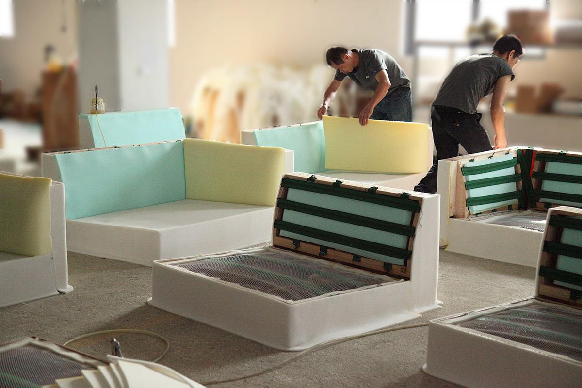 canap&eacute; int&eacute;rieur de trois places