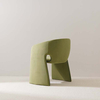 Fauteuil de salle à manger italien moderne en velours vert 