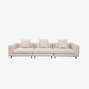 Canapé d'angle sectionnel en forme de L minimaliste moderne pour le salon