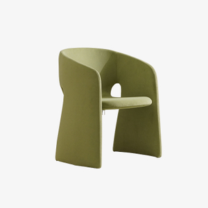 Fauteuil de salle à manger italien moderne en velours vert 