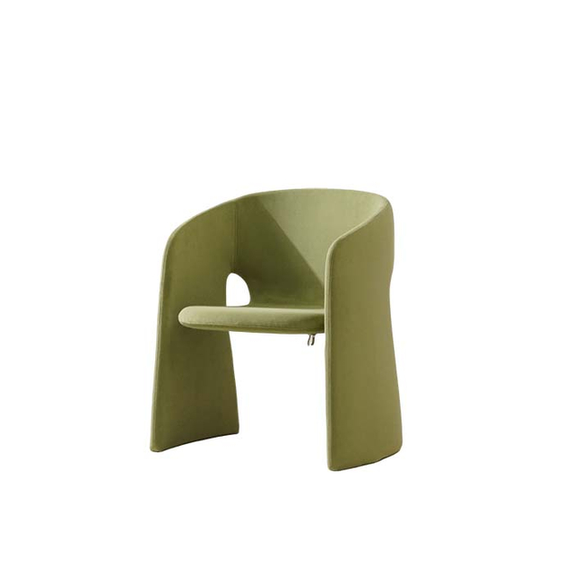 Fauteuil de salle à manger italien moderne en velours vert 