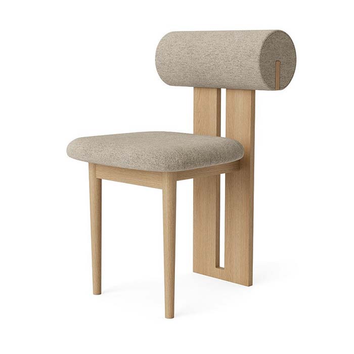 Chaise de salle à manger en cuir minimaliste moderne