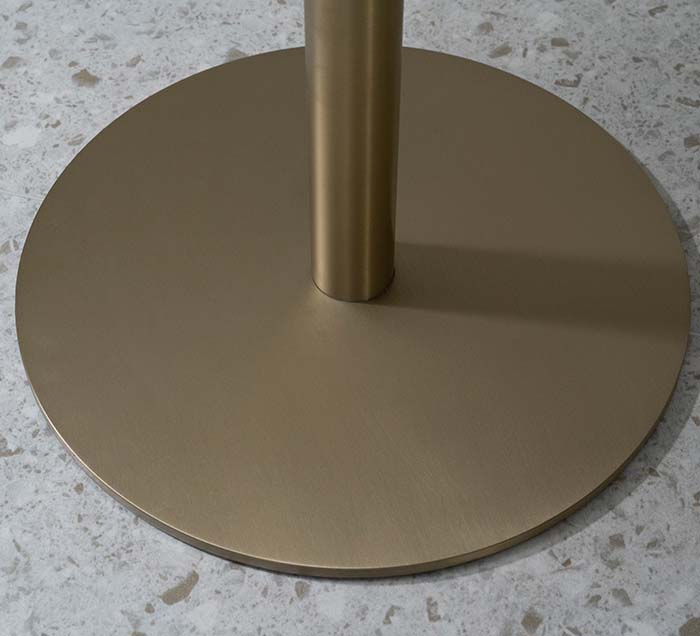 Table d'appoint ronde moderne avec plateau en marbre pour le salon