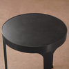 Minimalist Stainless Steel Sofa Side Table for Living Room Outdoor Balck