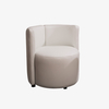 Modern Velvet Curved Back Single Lounge Chair Armchair