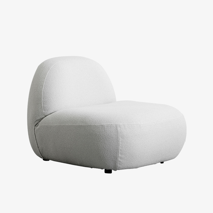 Chaise longue d\'intérieur lavable amovible pour meubles de salon chambre à coucher blanche