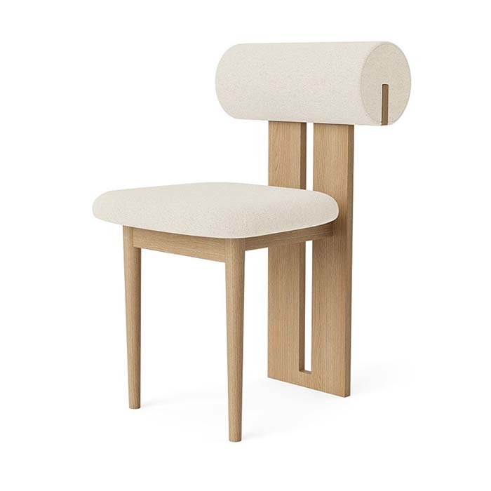 Chaise de salle à manger en cuir minimaliste moderne