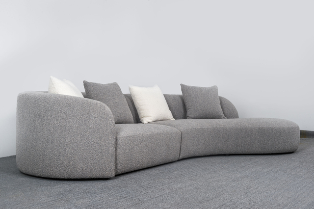 Canapés incurvés modernes en tissu