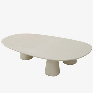 Contemporary Fiberglass Coffee Table for Living Room