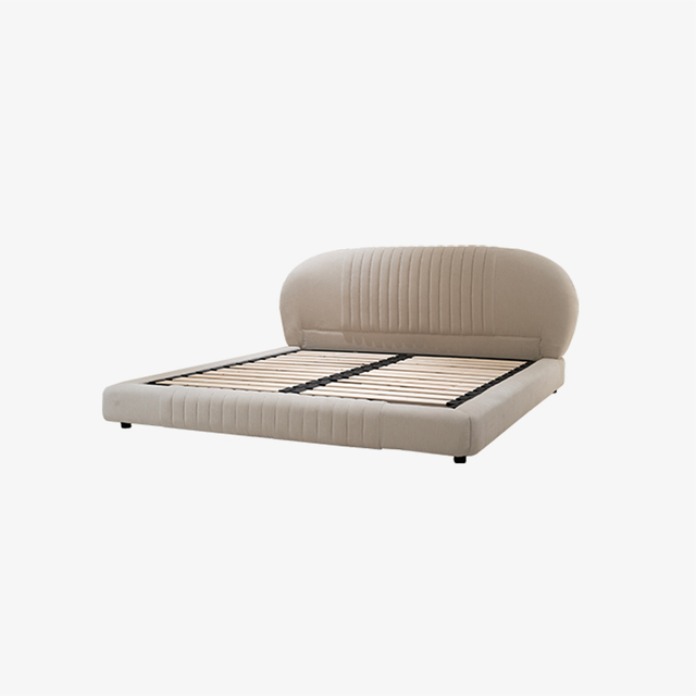 Cadre de lit King Size tapissé par velours moderne de lit de plate-forme