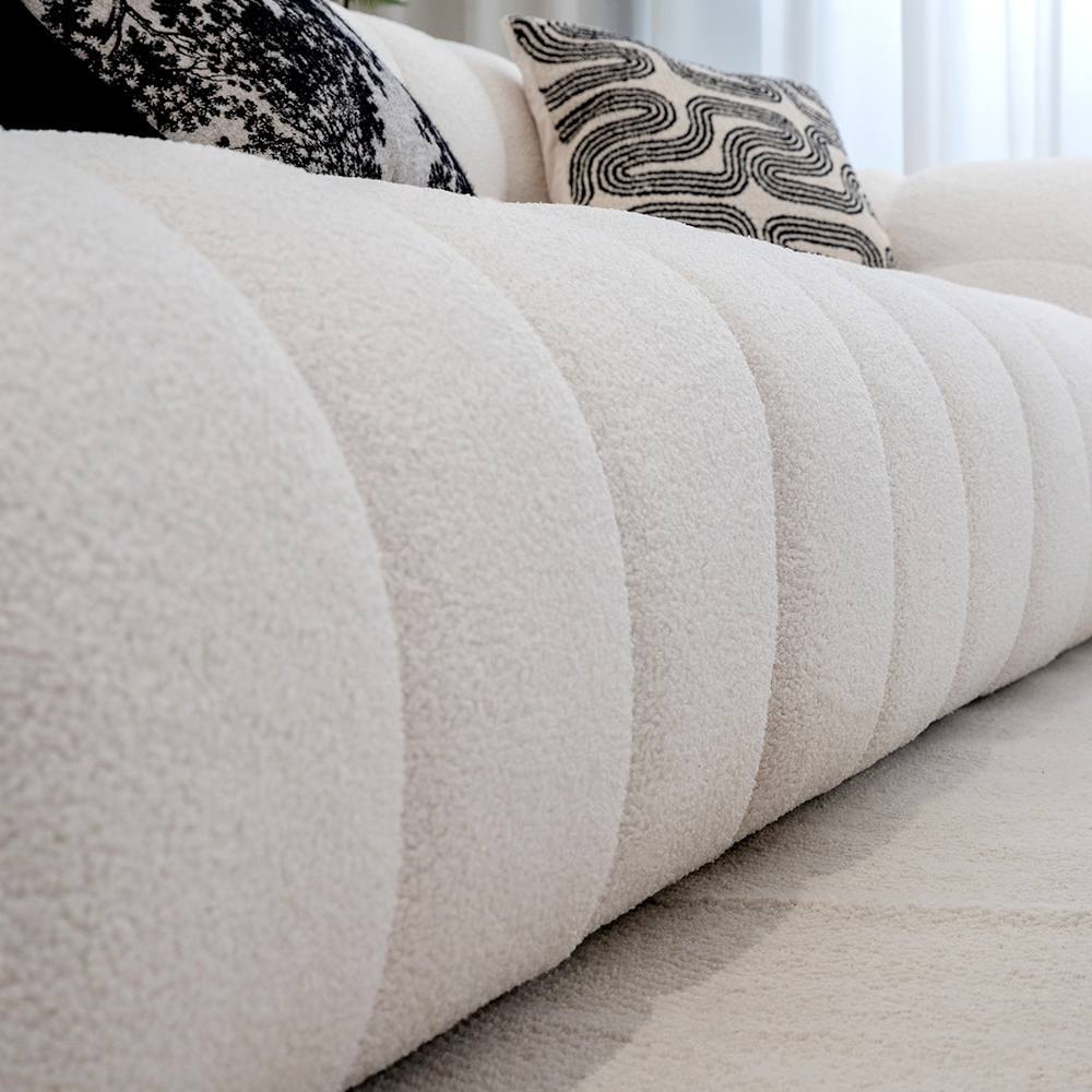 Canap&eacute; accoudoir incurv&eacute;