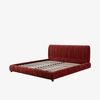 Modern Velvet King Bed Frame Upholstered Platform Bed